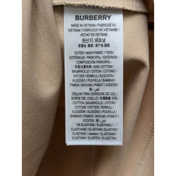 Burberry Women’s Margot Logo Print Short Sleeve T-shirt Soft Fawn M 8084350 - Picture 7 of 9